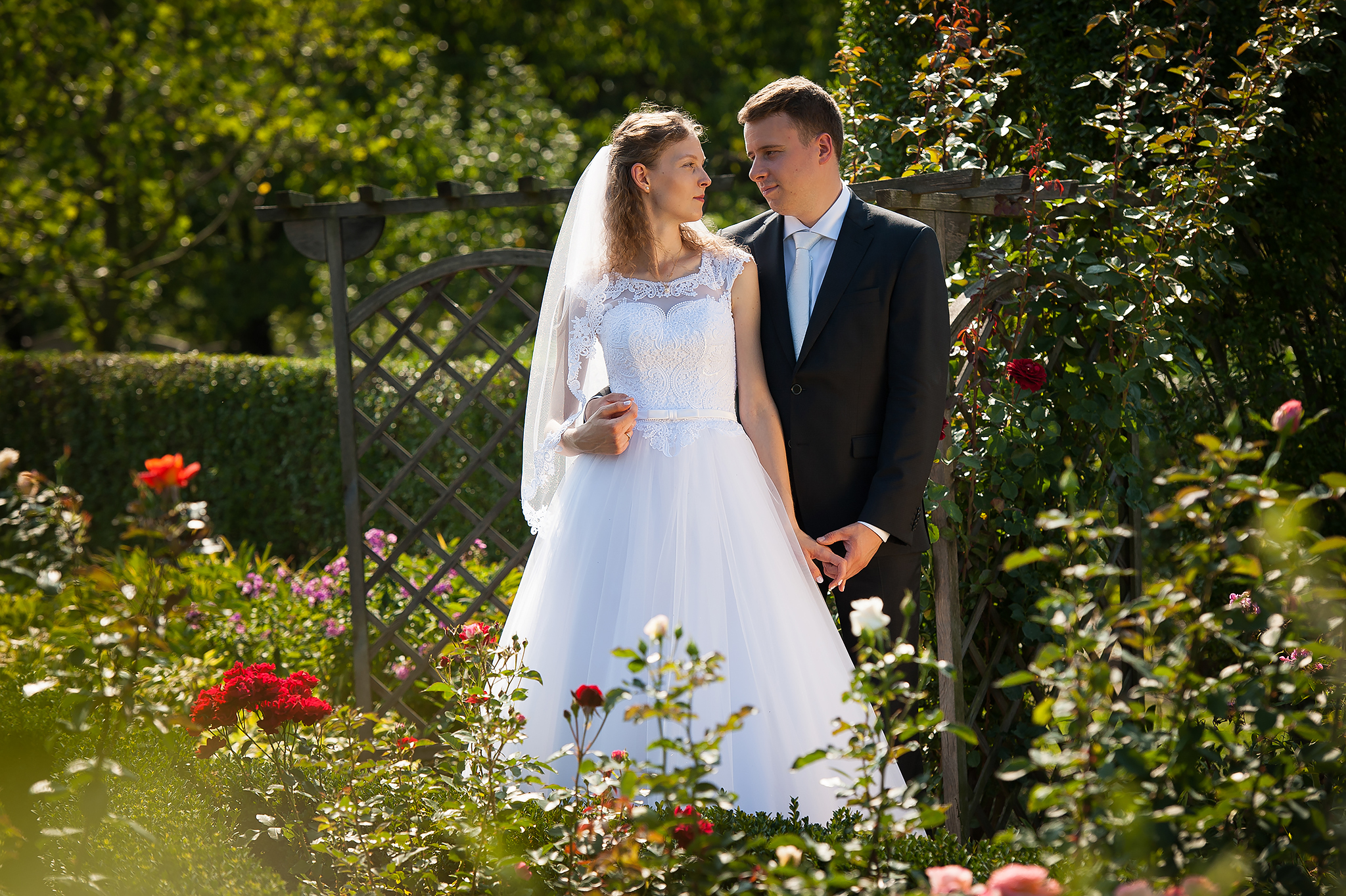 SESJA ŚLUBNA W OGRODZIE COSEL